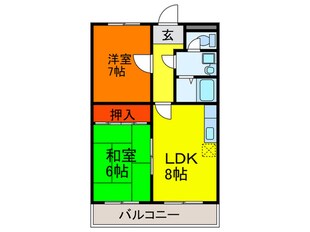 ロイヤル八尾の物件間取画像